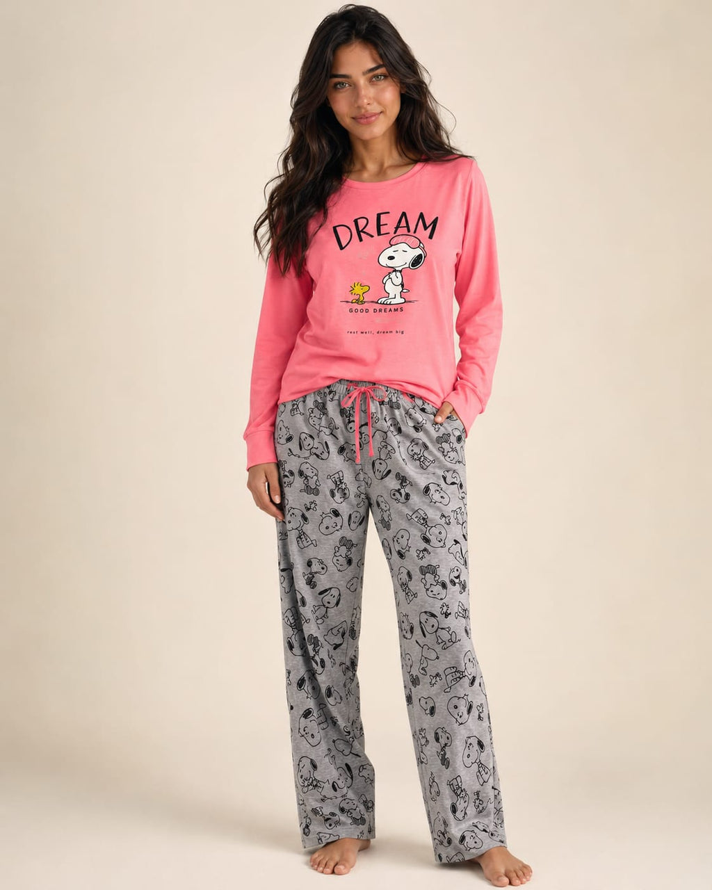 Snoopy Dream Salmón